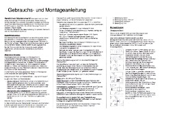 anleitung gebrauch montage